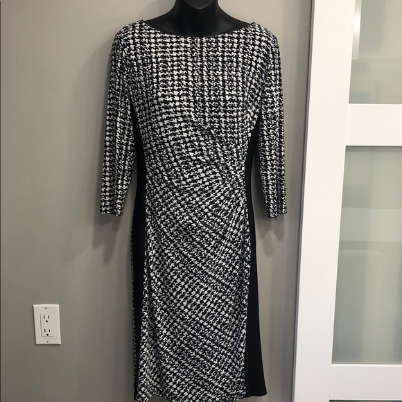 Ralph Lauren Dresses & Skirts - Ralph Lauren Black & White Houndstooth Dress – Women’s Size 6 – Stretch – Lined